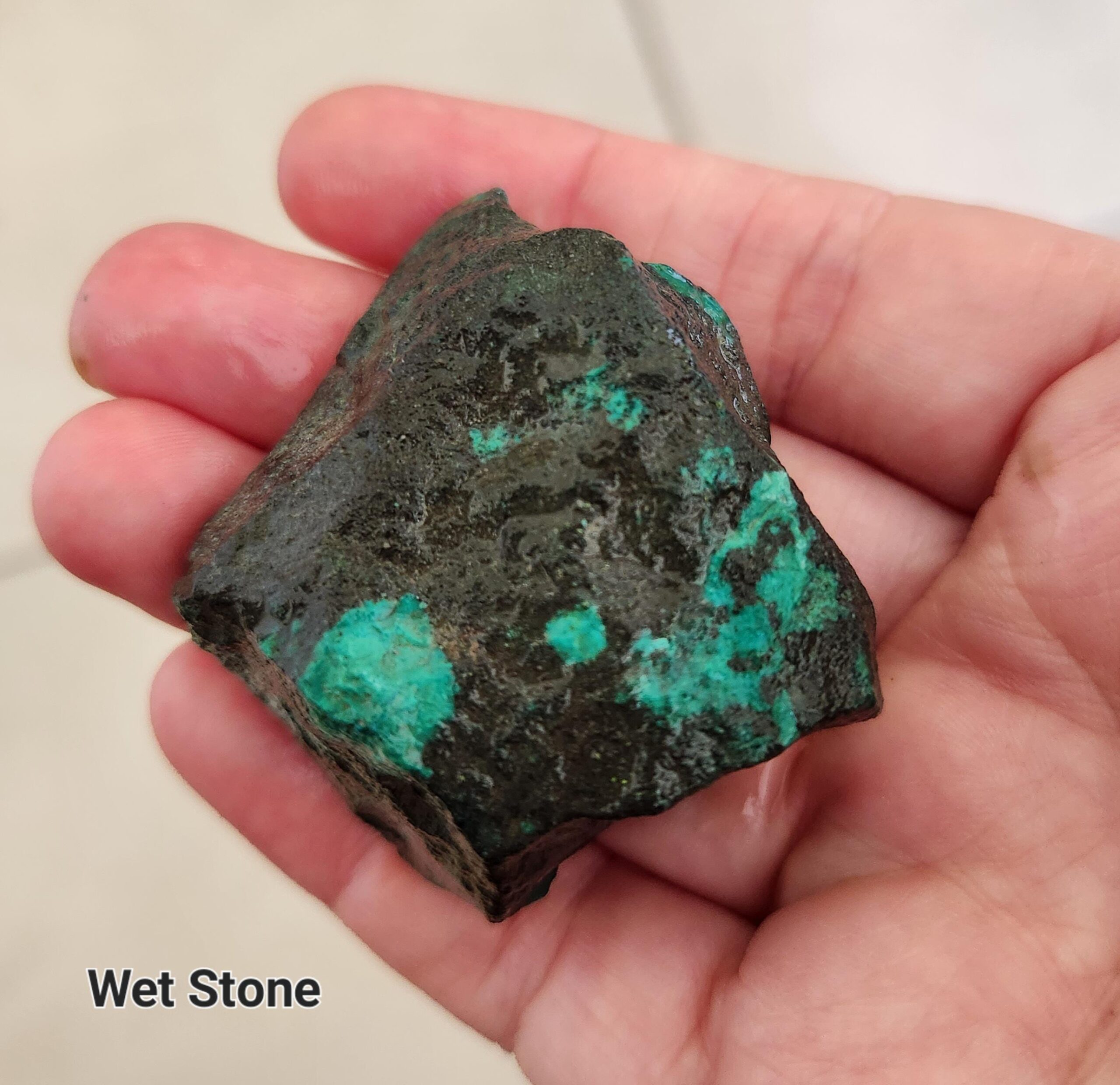 Eilat Stone Rough Semi polish , specimen natural stone , rare ,from King Solomon mine ,297ct Eilat Stone Rough Semi polish , specimen natural stone , rare ,from King Solomon mine ,297ct
