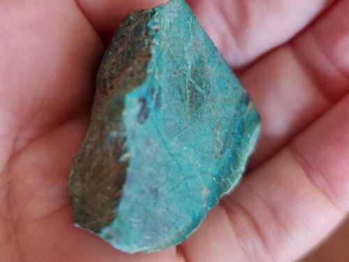 Eilat Stone Rough Semi polish , specimen natural stone , rare ,from King Solomon mine ,187ct