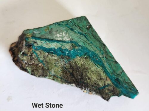 Eilat Stone Rough Semi polish , Slice specimen natural stone , rare ,from King Solomon mine ,209ct